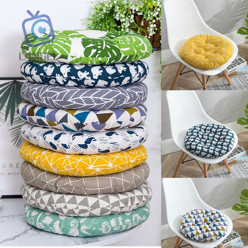 ❤LANSEL❤ 40*40cm Garden Cotton Linen Cushion Patio Dining Cushions Chair Seat Pads Sofa Party Outdoor Furniture Coarse Cloth