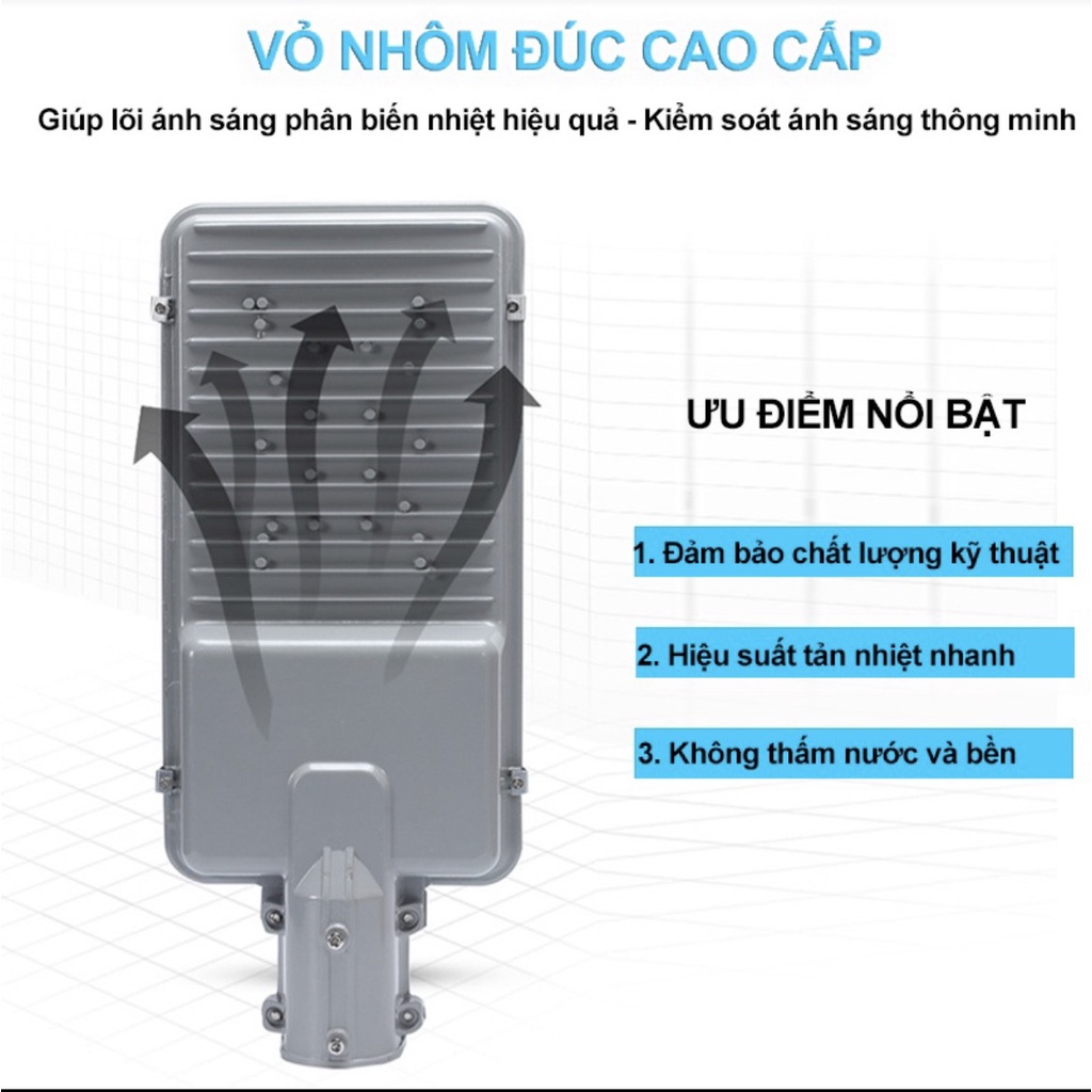 Đèn năng lượng mặt trời 400W tấm pin sạc rời sáng trắng