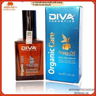 Tinh dầu Argan Oil Organic Care Diva dưỡng bóng mượt tóc 50ml