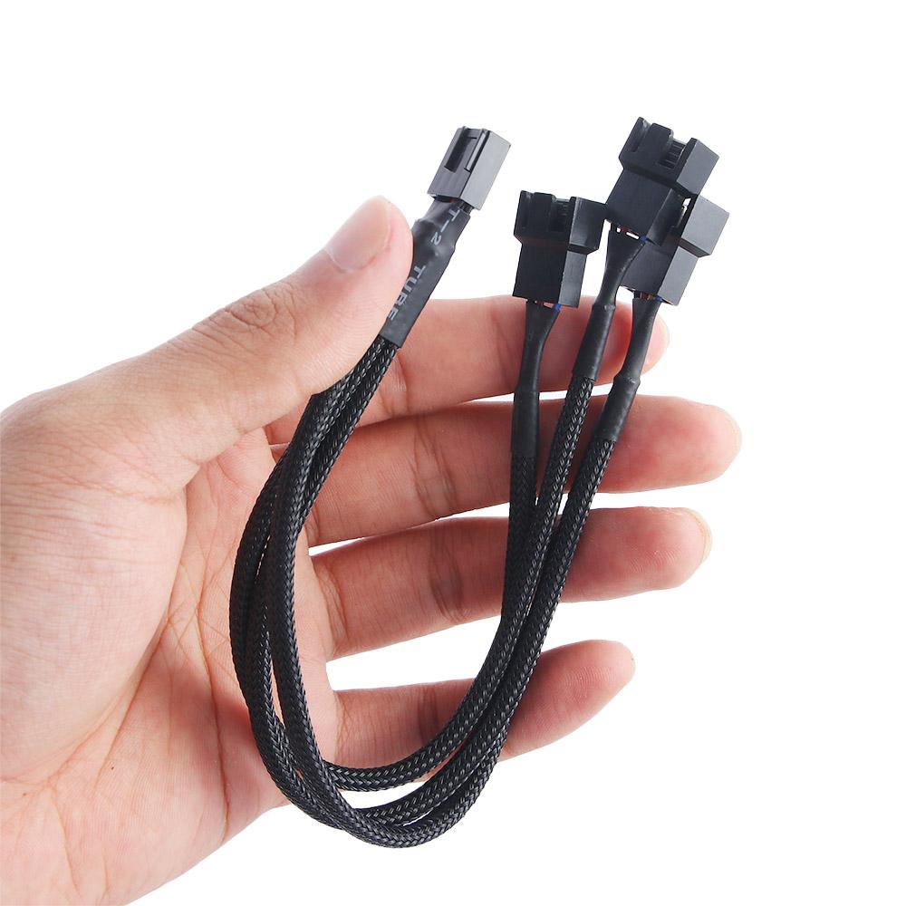 NICKOLAS Dây Cáp Nối Bo Mạch Chủ PC Quạt 1 Điểm 3 Cánh 4 Pin PWM