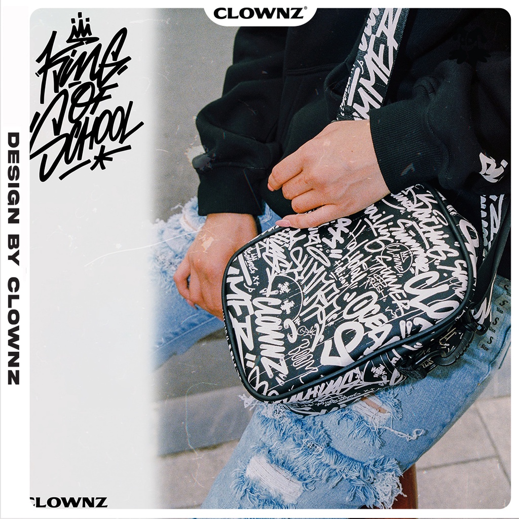 Túi đeo chéo local brand unisex Clownz Graffiti shoulder bag freestyle