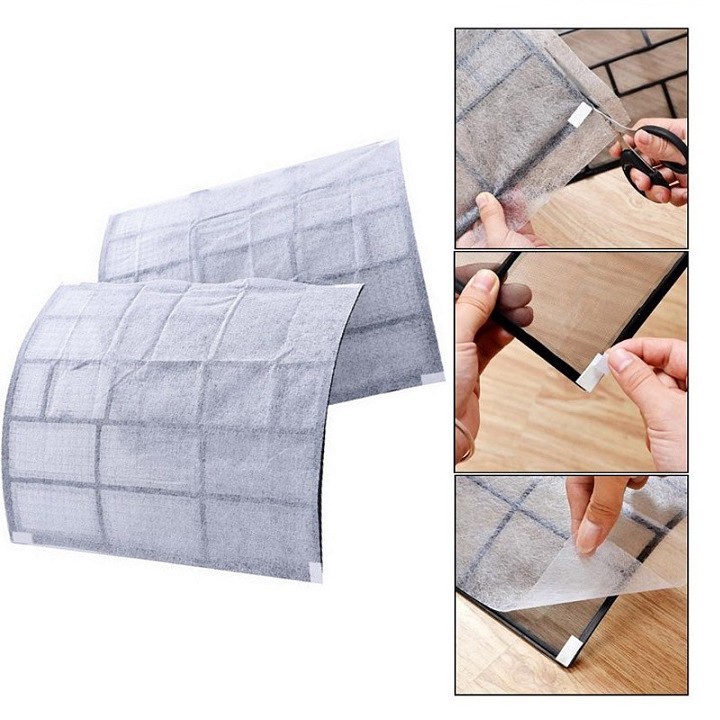 SET 2 tờ giấy lọc bụi chất liệu vải không dệt dùng cho máy điều hòa không khí  (GLB02)