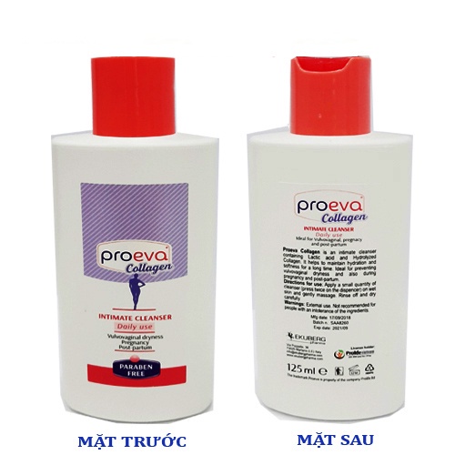 Dung dịch vệ sinh cho bà bầu Proeva Collagen nhập khẩu ITALIA dung tích 125ml