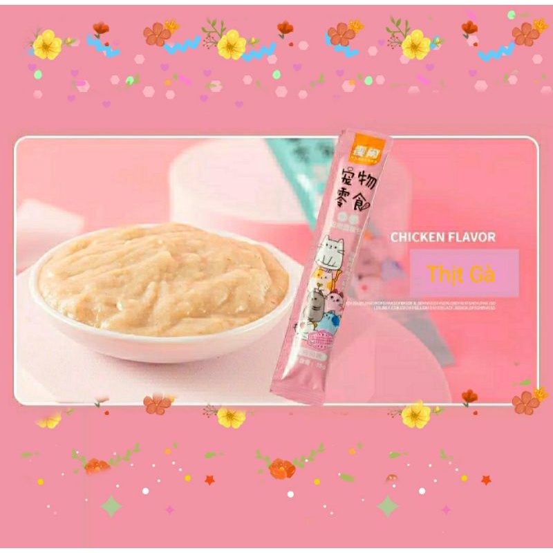 Súp thưởng cho mèo Shizuka &amp; Catfood 15g vị cá ngừ, cá tuyết, thịt gà