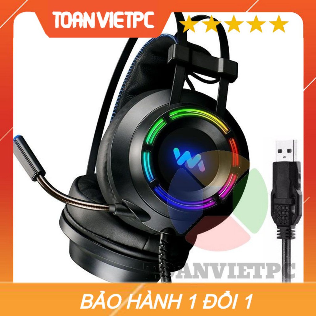 [CHUYÊN GAME] Tai Nghe Wangming 9800S Led RGB Chuyên Game Văn Phòng Có Mic Chất Lượng Cao Mẫu Đẹp