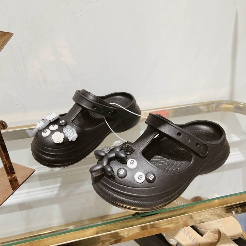 ( Tặng Sticker ) Dép Sục Cross Lạc Đà Độn Đế 4.5cm Siêu Nhẹ