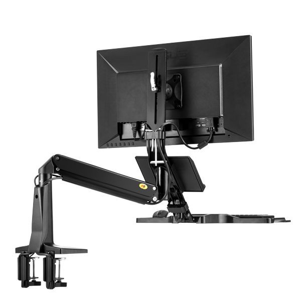 Giá Treo Màn Hình Máy Tính Kèm Mâm Để Bàn Phím [ Kẹp Bàn ] - Dùng cho màn hình từ 19&quot;-35&quot; NB -FC35 [ HÀNG CHÍNH HÃNG ]