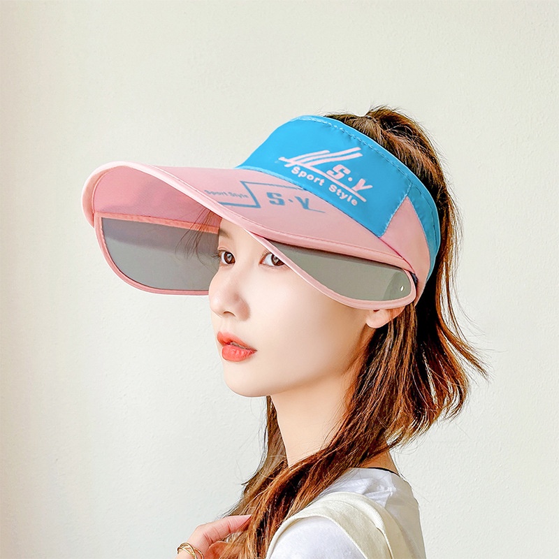 Mũ Nửa Đầu Chống Tia Uv Có Thể Thu Gọn Che Mặt Cho Nữ