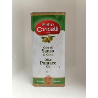 [Thùng 5 Lít - POMACE] DẦU Ô LIU CHIẾT XUẤT [Italia] PIETRO CORICELLI Pomace Olive Oil (halal) (nhn-hk5)