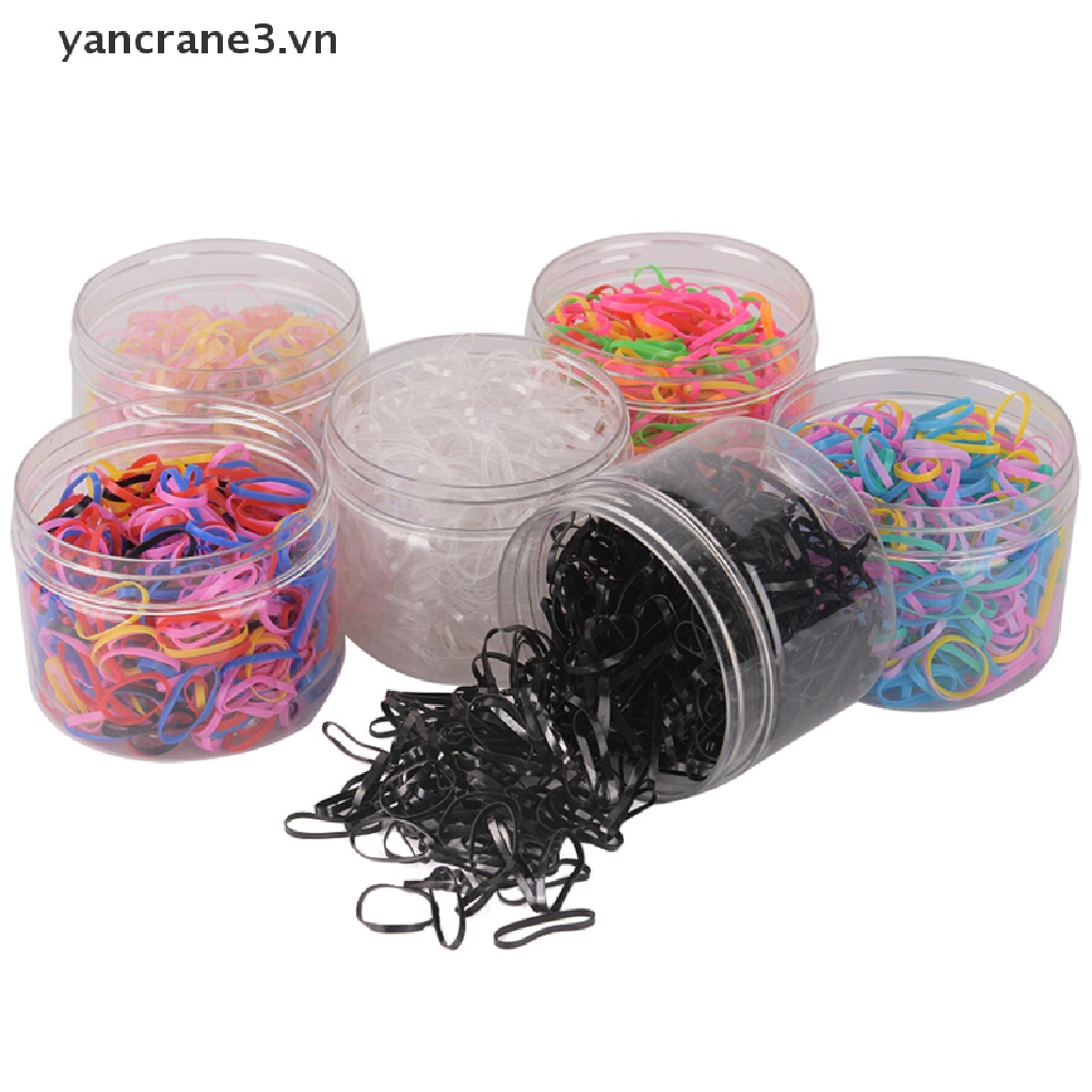 Hộp 500 Dây Thun Buộc Tóc Đuôi Ngựa Co Giãn Làm Đẹp Tiện Lợi {YAN3}  {yancrane3.vn}