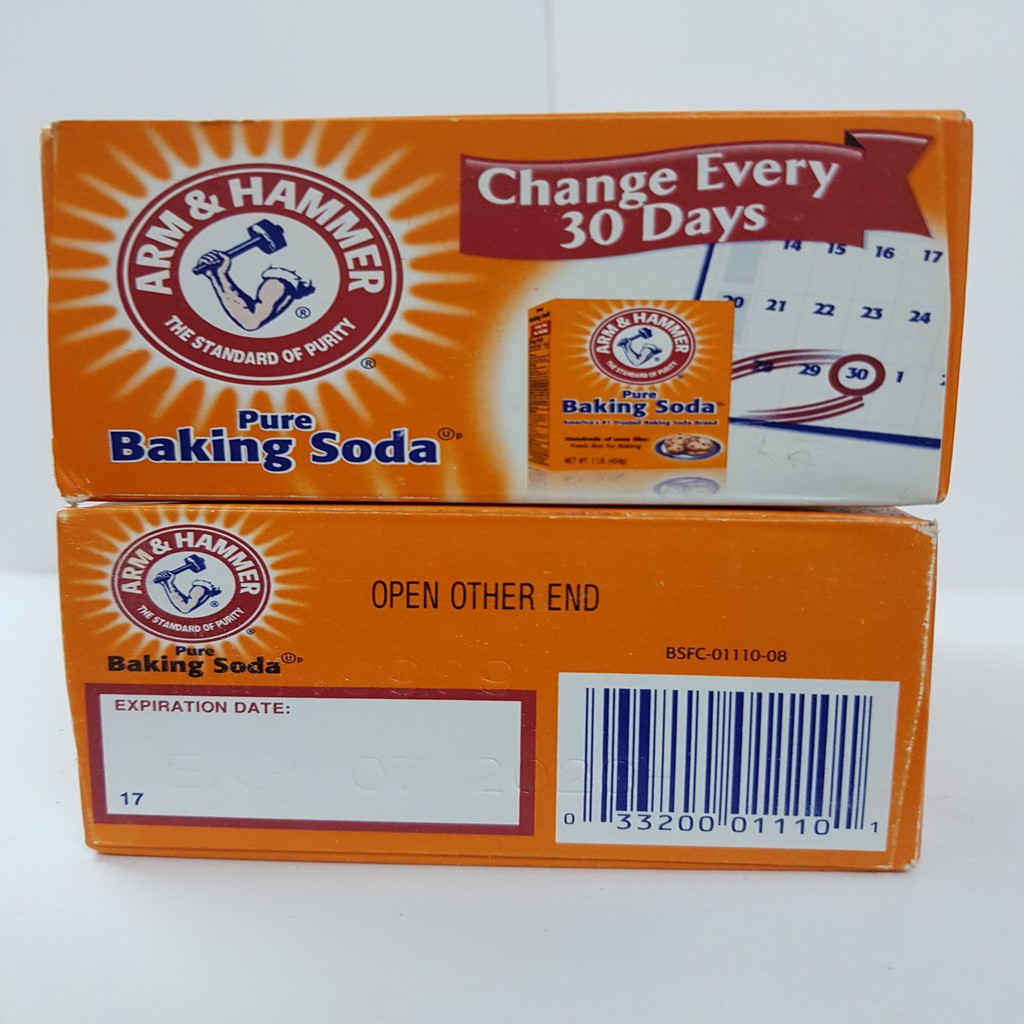 Combo 2 hộp muối Baking soda 454g USA chính hãng