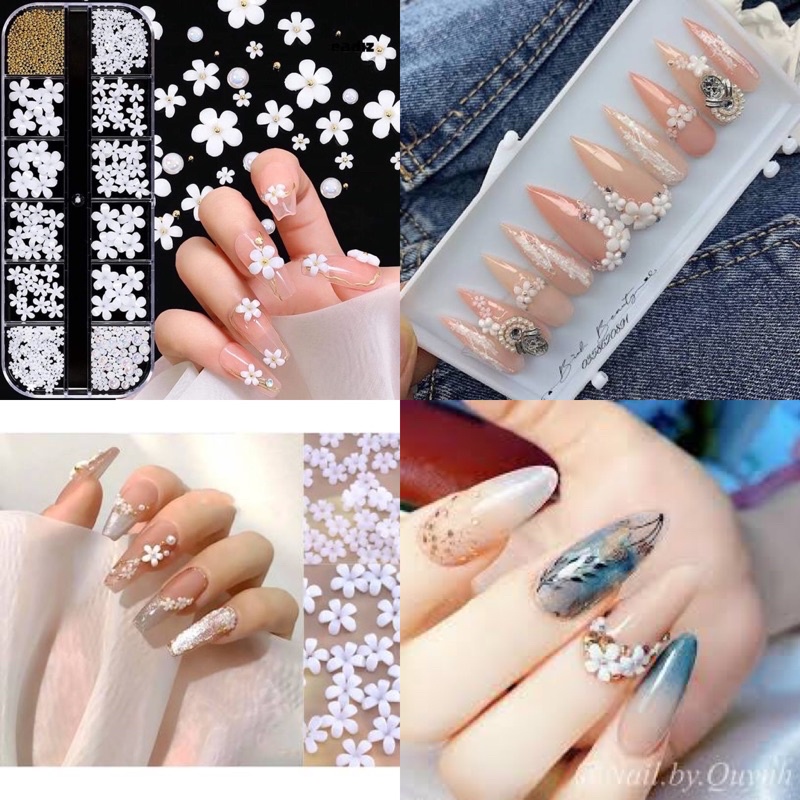 Khay cham hoa nhí mix bi ngọc siêu đẹp