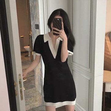 Đầm Cổ Chữ V Eo Cao Phong Cách Retro Thời Trang | BigBuy360 - bigbuy360.vn