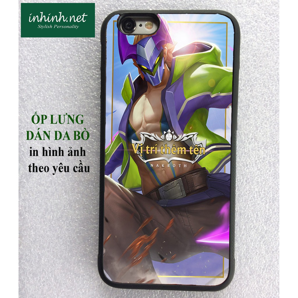 [ Freeship] Ốp lưng iPhone Liên Quân - in tên + tướng bất kì theo yêu cầu - LQ104