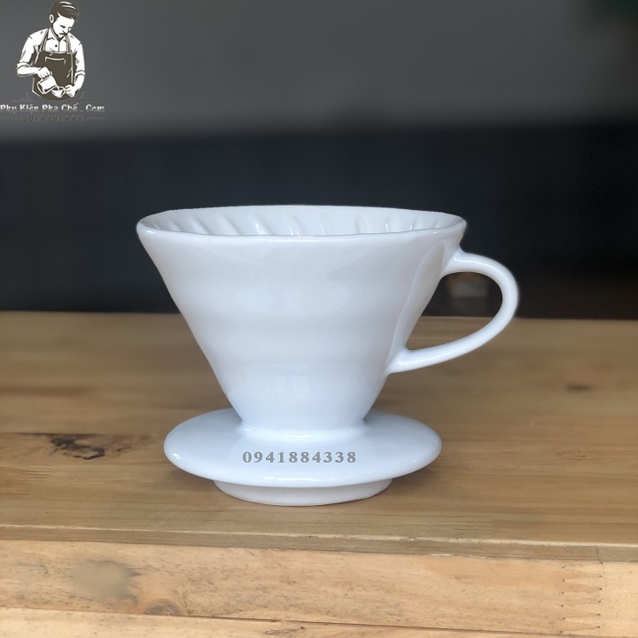 Phễu Sứ Pha Cà Phê V60 Size 2-4cups