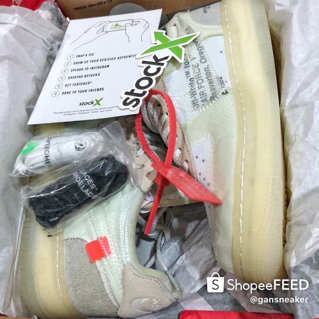 [GeekSneaker] Giày Air Foce 1 OFF WHITE [a862]