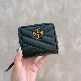 TNS-Ví ngắn nữ cầm tay da mềm cao cấp Torie Kira wallet-màu đen classic