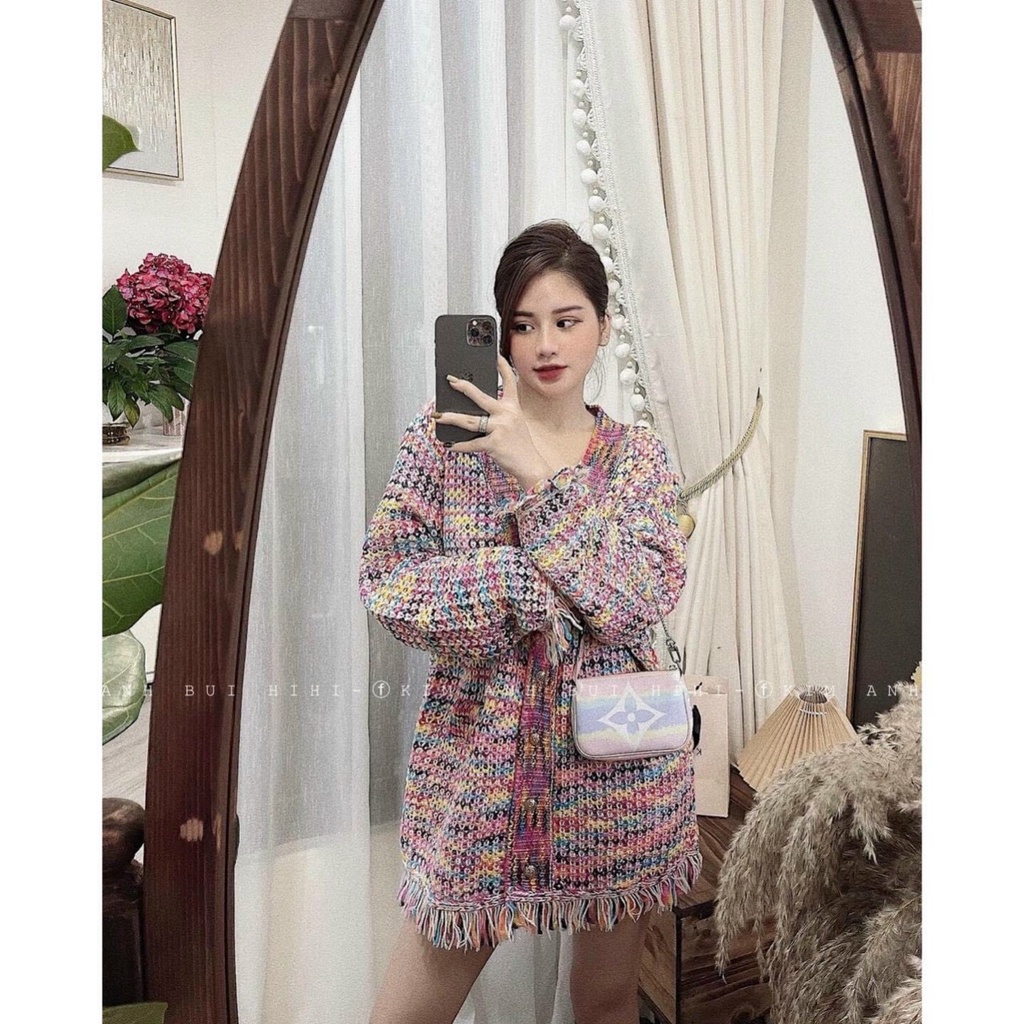 Cadigan loang màu neww 🎀 Hàng xịn loại 1, Style siêu cá tính