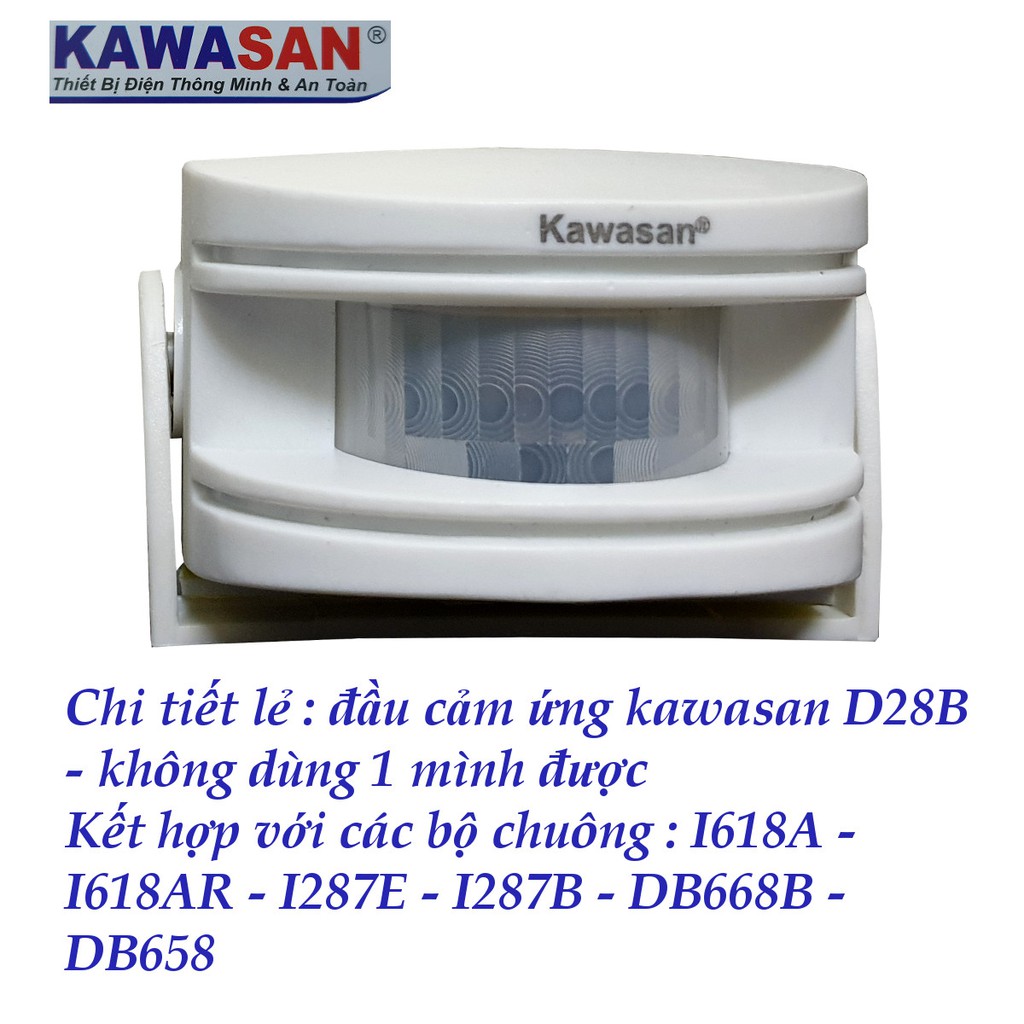 Đầu cảm ứng hồng ngoại D28B Kawasan - chi tiết lẻ không dùng 1 mình được - dùng với I618A I618AR I287B I287E