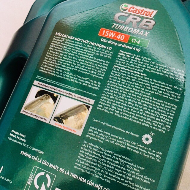 NHỚT CASTROL CRB TURBOMAX 15W40 5 lít