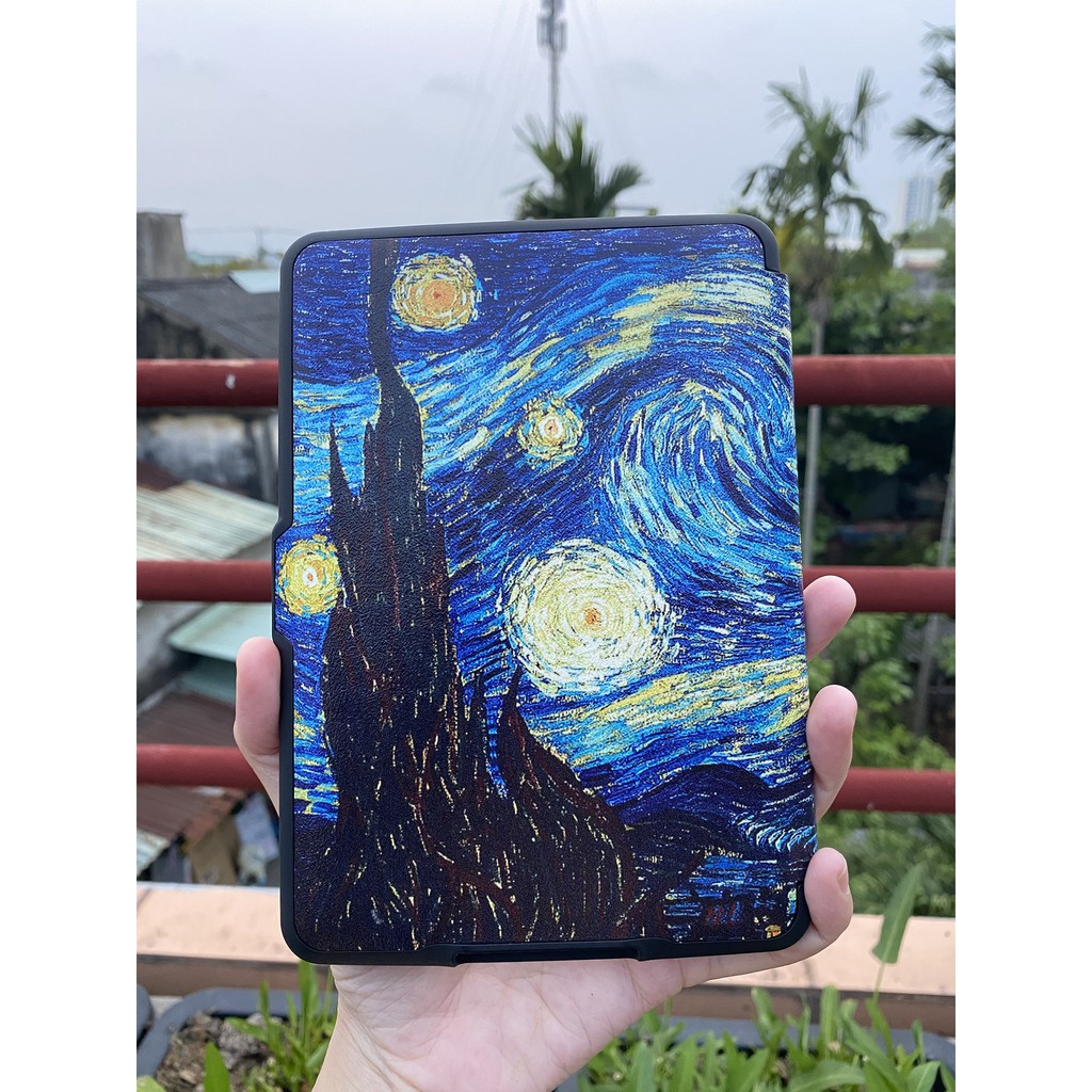 Cover ốp lưng dẻo Van gogh cho kindle paperwhite gen 3; gen 4 và gen 5