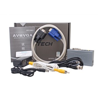 Bộ chuyển đổi BNC/ AV/Svideo to VGA Dtech DT 7003