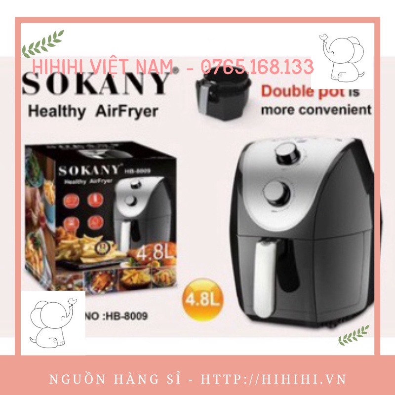 Bán Sỉ Nồi chiên không dầu Sokany 8009. -  9252.