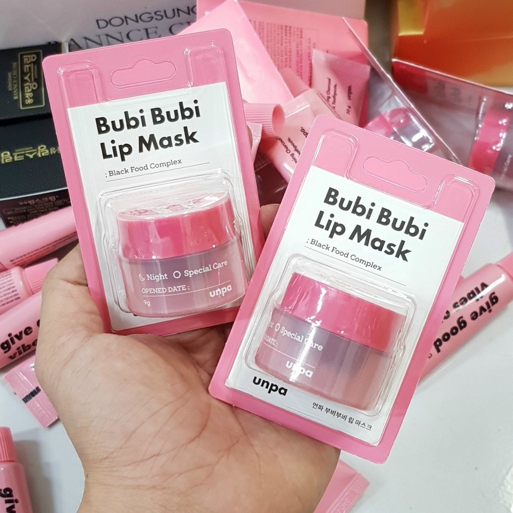 Mặt Nạ Ủ Môi Xoá Mờ Nếp Nhăn Bubi Bubi Mask 9g