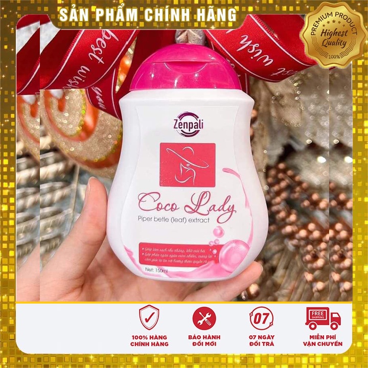 dung dịch vệ sinh COCO LADY ZENPALI chai 150ml, dung dịch vệ sinh phụ nữ coco lady