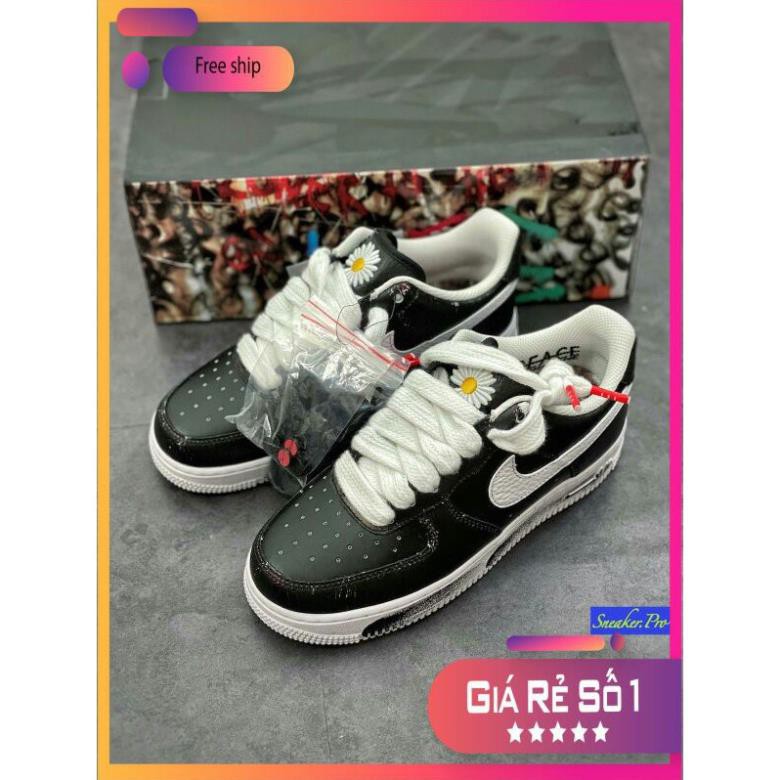 (FREE SHIP +VIDEO) Giày thể thao AIR FORCE 1 hoa cúc Peaceminusone Para-Noise By G-Dragon logo đỏ siêu hot siêu đẹp