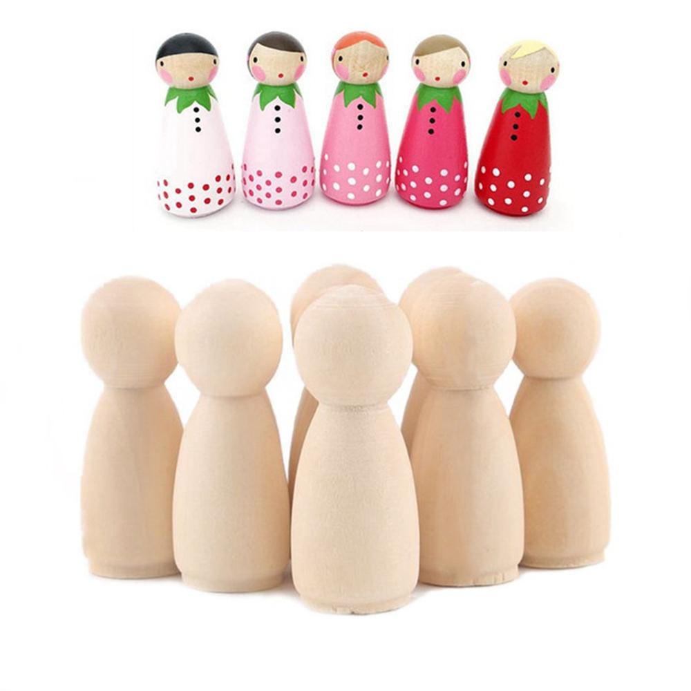 Búp Bê Gỗ Tự Nhiên Dùng Làm Đồ Thủ Công Độc Đáo Xinh Xắn