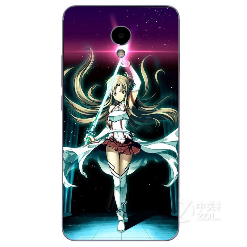 Sword Art Online SAO cartoon cover Meizu M3 M5 Note M5s M5c M6T C9 Pro Note 8 9 Phone tpu Case