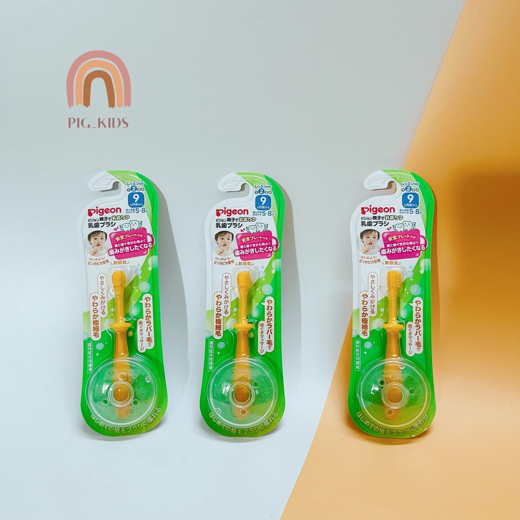 Bàn Chải Đánh Răng Pigeon Nhật Cho Bé Từ 9m+