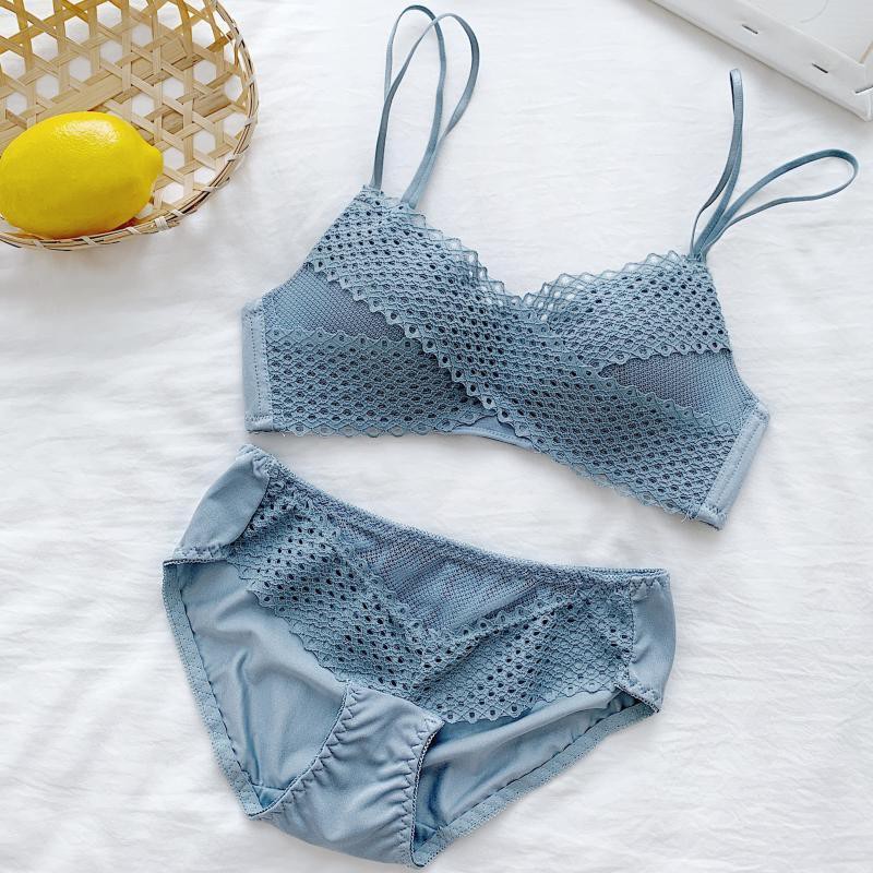 Bộ Đồ Lót Nữ, Áo Lót Nữ Đệm Mỏng Không Gọng thông hơi thoáng mát sexy - Bộ Ren Hè
