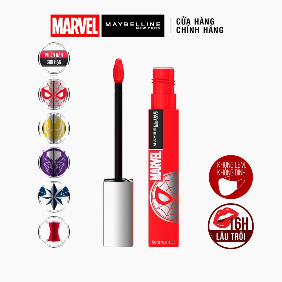 Son Kem Lì 16h Lâu Trôi Maybelline New York Super Stay Matte Ink Lipstick 5ml Hàng Chính Hãng