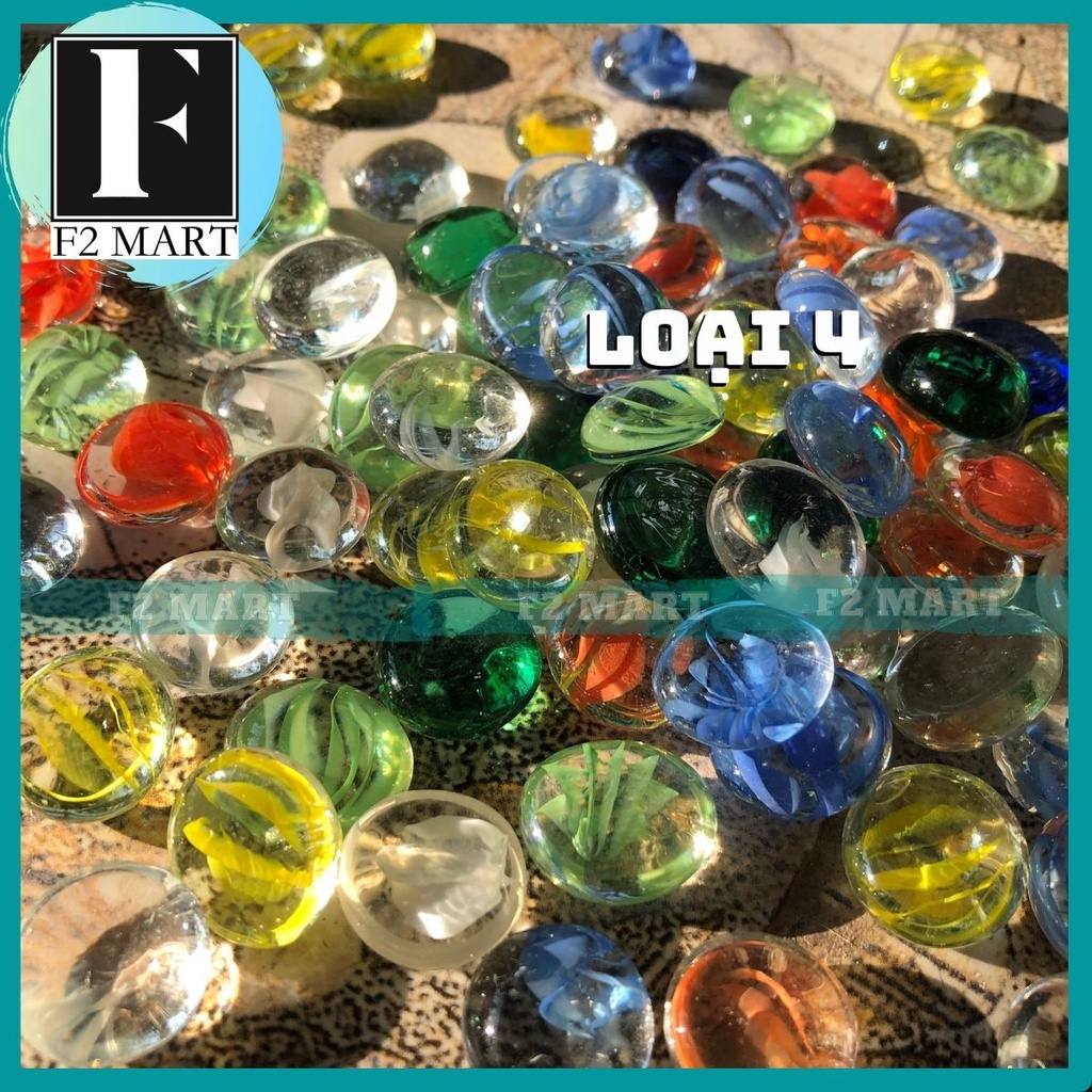 Sỏi màu trang trí cho bể cá cảnh, trang trí gốc cây, decor 300~500Gr