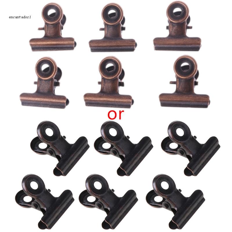 ✿ Set 6 Kẹp Giấy In Chữ Bằng Thép Không Gỉ
