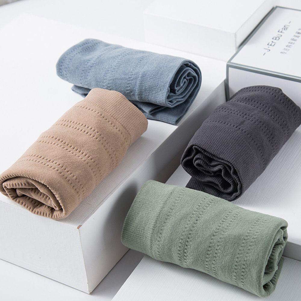 Quần Lót Cotton Không Đường May Màu Trơn Co Giãn Thoải Mái Cho Nam
