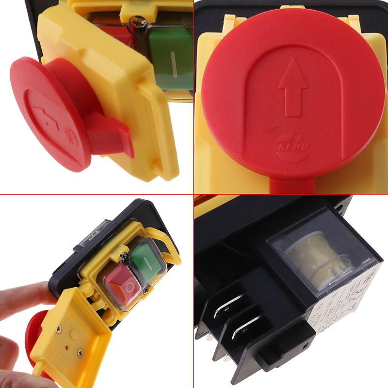 Công Tắc Nhấn Khởi Động Không Thấm Nước KJD12 250V 4Pin