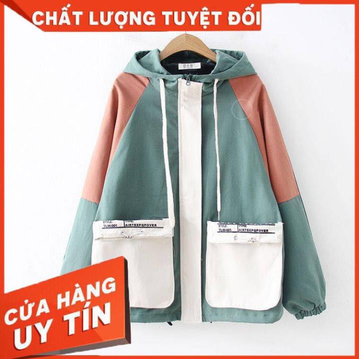 [Mã WASKT304 giảm 15% tối đa 30K đơn 99K] [Ảnh Thật] ÁO KHOÁC KAKI UNISEX PHỐI MÀU ĐẸP FREESIZE ( video thật ) | BigBuy360 - bigbuy360.vn