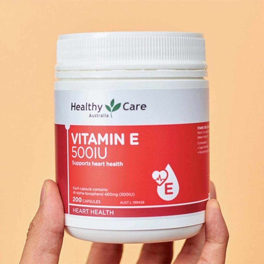 Viên uống bổ sung Vitamin E Healthy Care 500iu Úc Hộp 200 viên của Úc - leebangkok