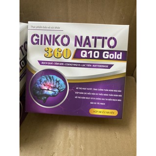 Bổ Não Ginko Natto 360 Q10 Gold - Tuần hoàn máu não