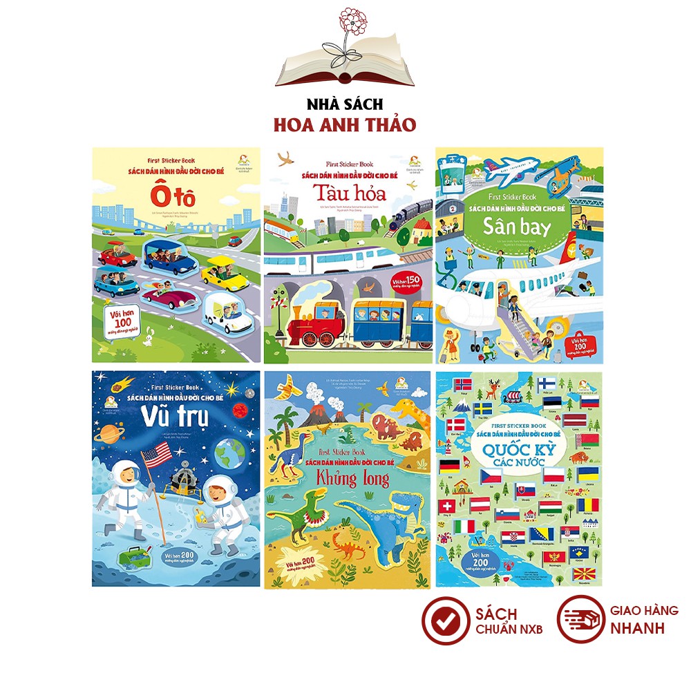 Sách - First sticker book Sách dán hình đầu đời cho bé