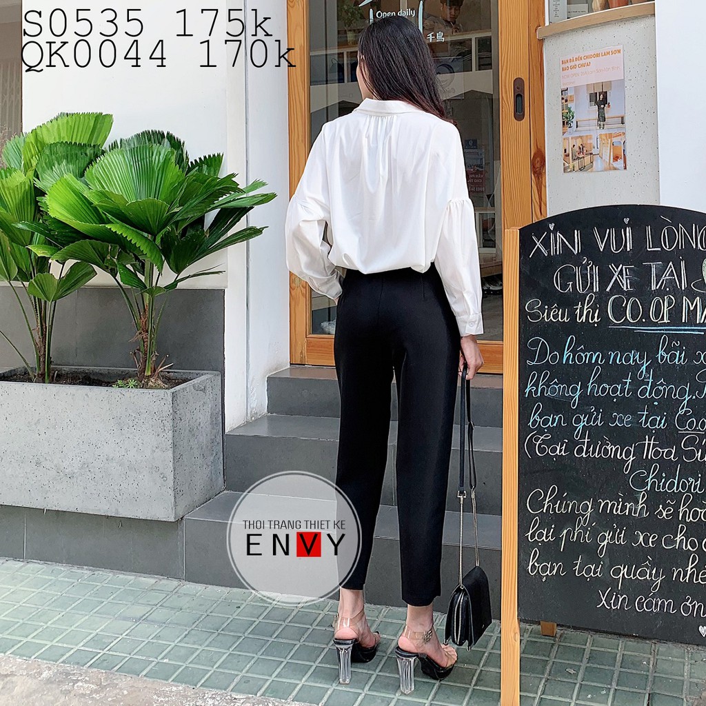 [Mã BMBAU50 giảm đến 50K đơn 99K] Quần nữ baggy tây ENVY - QK0044