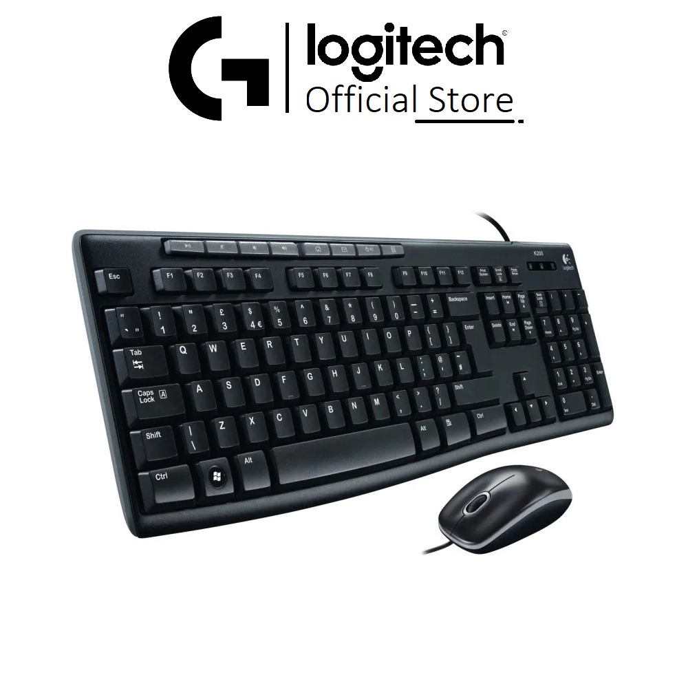 Bàn phím chuột Logitech MK200 có dây - Bảo hành 3 năm