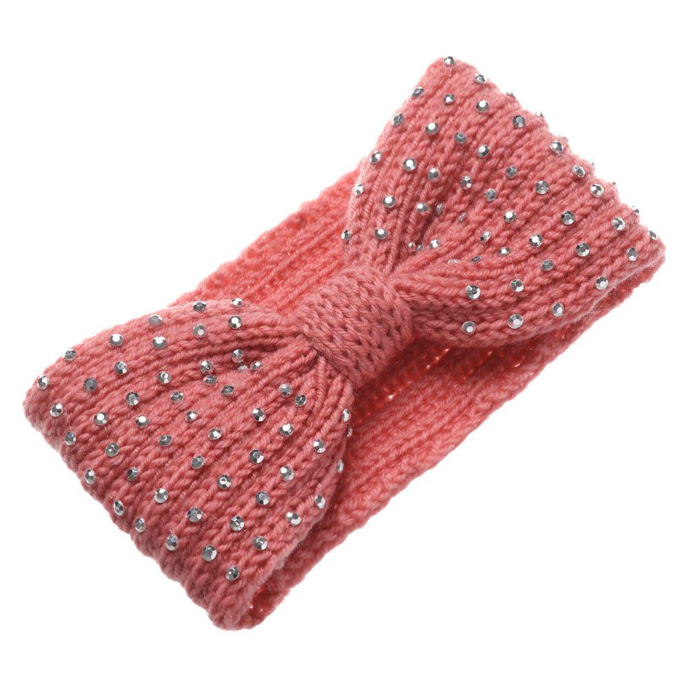 Băng Đô Dệt Kim Đính Đá Màu Kẹo Ngọt Thời Trang