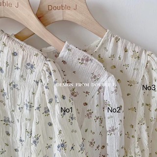 Áo hoa nhí dập nhăn