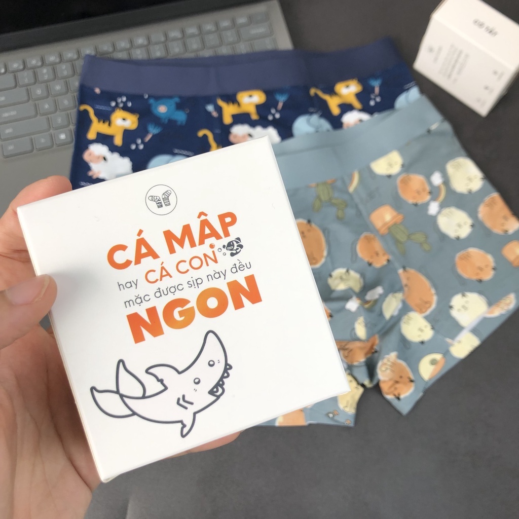 Quần Lót Nam Thần Sấm Chính Hãng Modal Cao Cấp Hình Mèo Ngoan _HOMEO_MEO