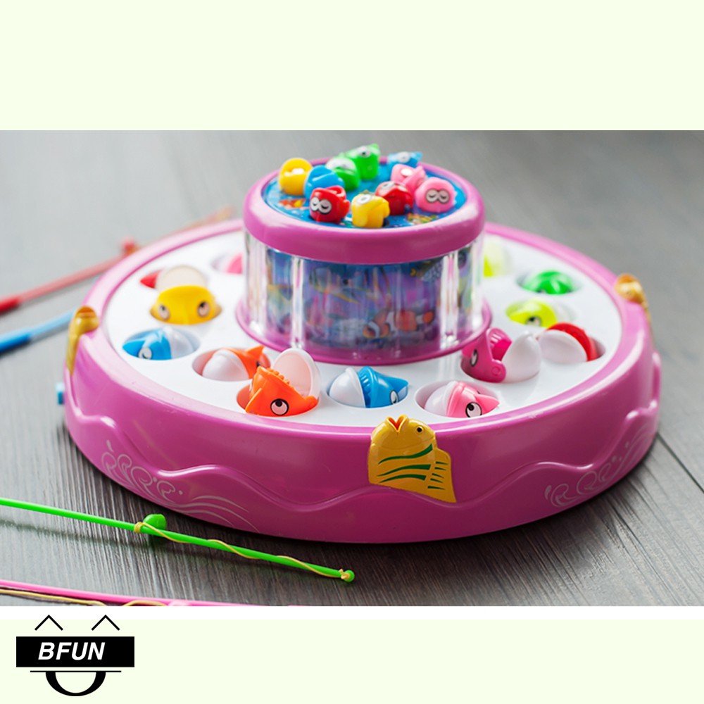 Bộ Đồ Chơi Câu Cá 2 Tầng Có Nhạc Và Đèn, Nam Châm - Đồ Chơi Trẻ Em Bfun
