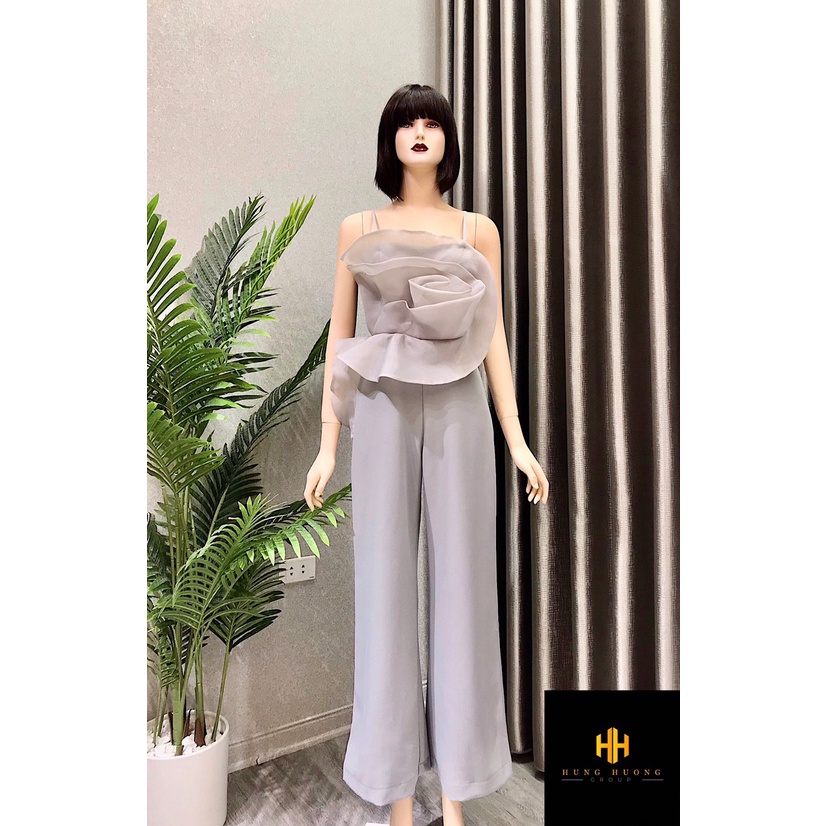 JUMPSUIT HAI DÂY HOA NGỰC TƠ SIÊU XINH